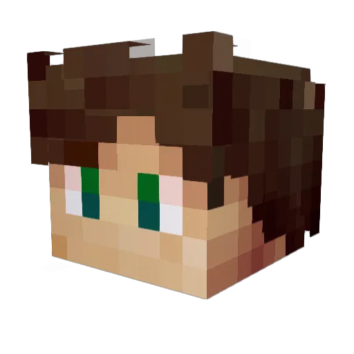 xiKrizzi_ Minecraft avatar head, 3D render