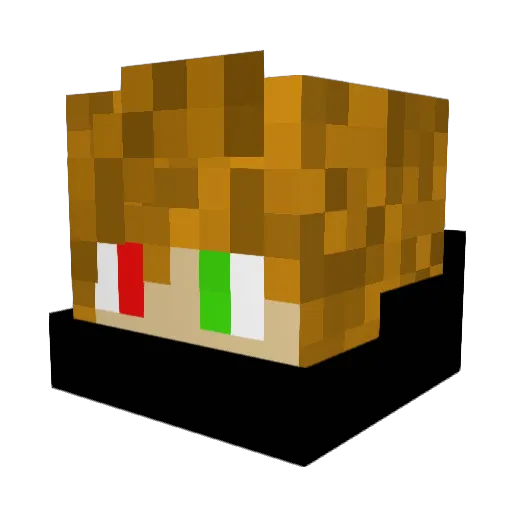 xiSALE7 Minecraft avatar head, 3D render