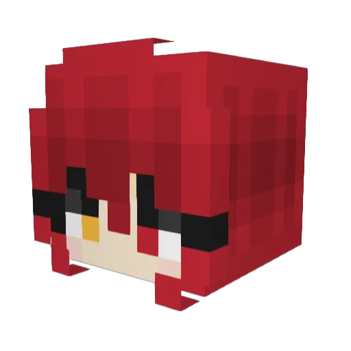 xi_jiang Minecraft avatar head, 3D render
