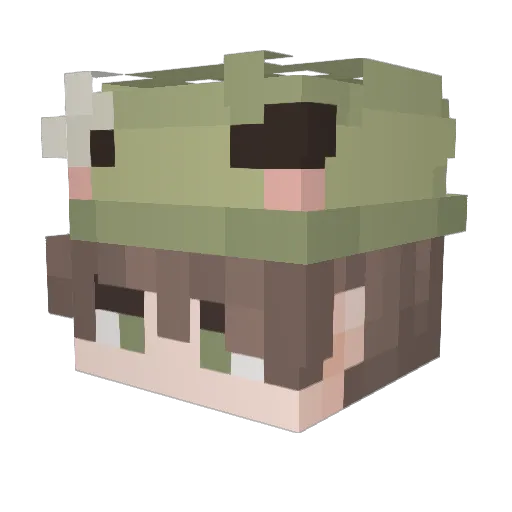 xia079 Minecraft avatar head, 3D render