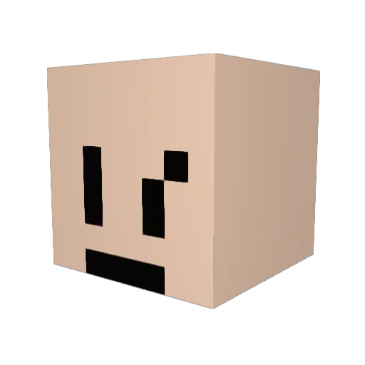 xiancai123 Minecraft avatar head, 3D render