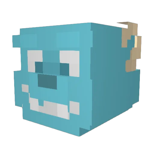 xiang1002 Minecraft avatar head, 3D render