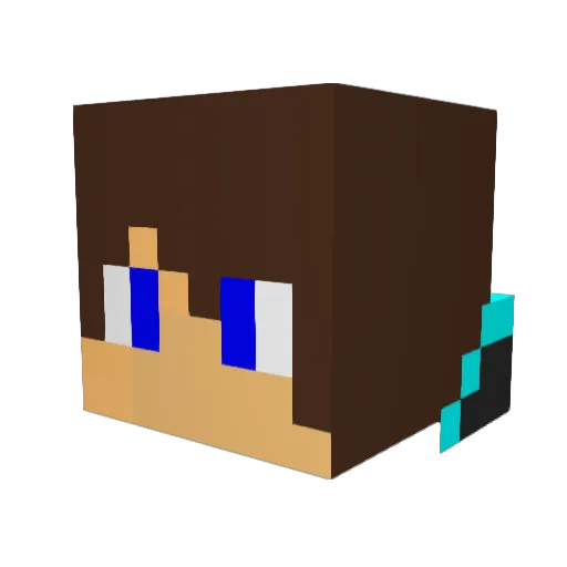 xiangdecg Minecraft avatar head, 3D render