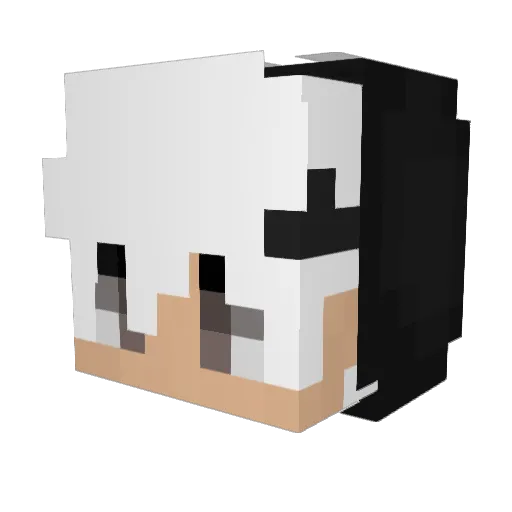 xianglaos Minecraft avatar head, 3D render