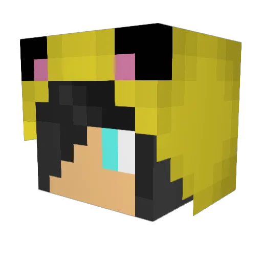 xiangming0705 Minecraft avatar head, 3D render