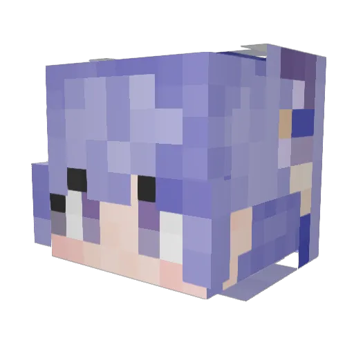 xiangwan__ Minecraft avatar head, 3D render