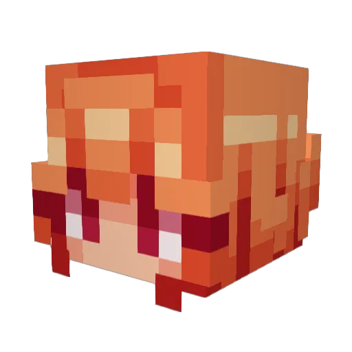 xianles Minecraft avatar head, 3D render