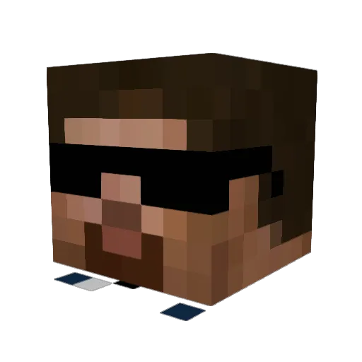 xianqin Minecraft avatar head, 3D render