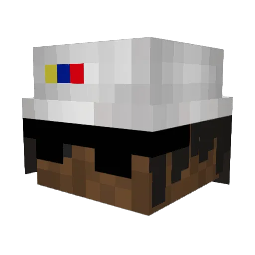 xiao9 Minecraft avatar head, 3D render