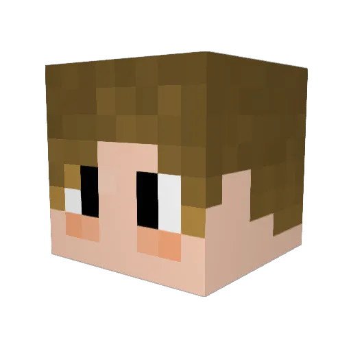 xiao_fang_404 Minecraft avatar head, 3D render