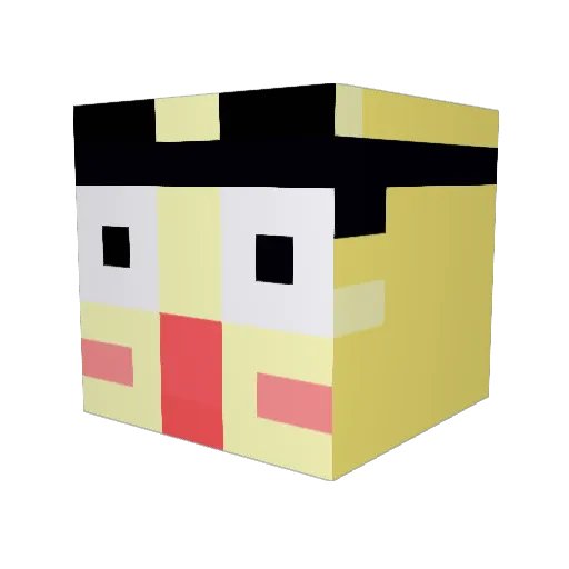 xiao_feng233 Minecraft avatar head, 3D render