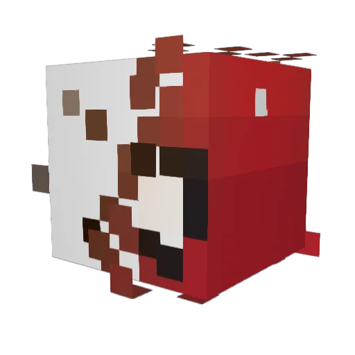 xiaobaoba Minecraft avatar head, 3D render