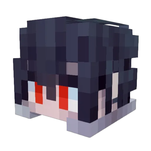 xiaodanlan Minecraft avatar head, 3D render