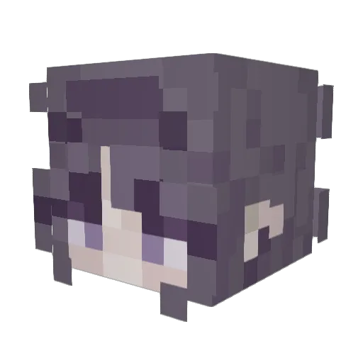 xiaodiamao Minecraft avatar head, 3D render