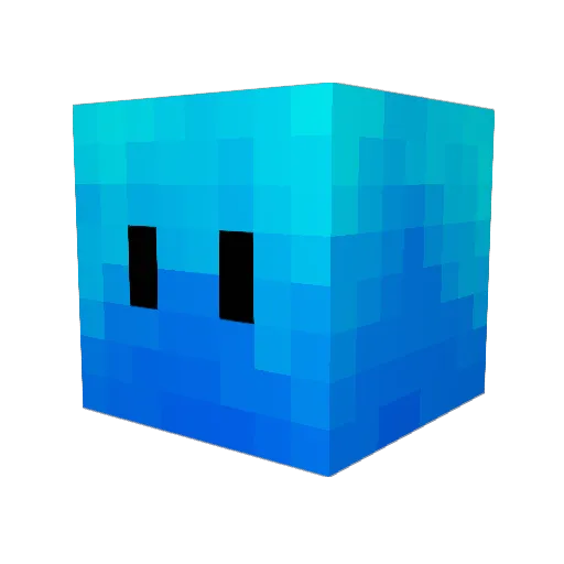 xiaofangkuai Minecraft avatar head, 3D render