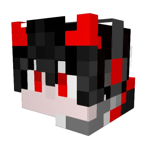 xiaofeng_12 Minecraft avatar head, 3D render