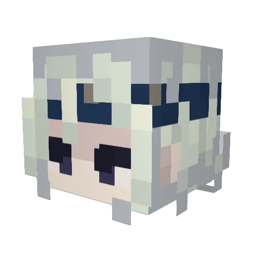 xiaohaimi76 Minecraft avatar head, 3D render