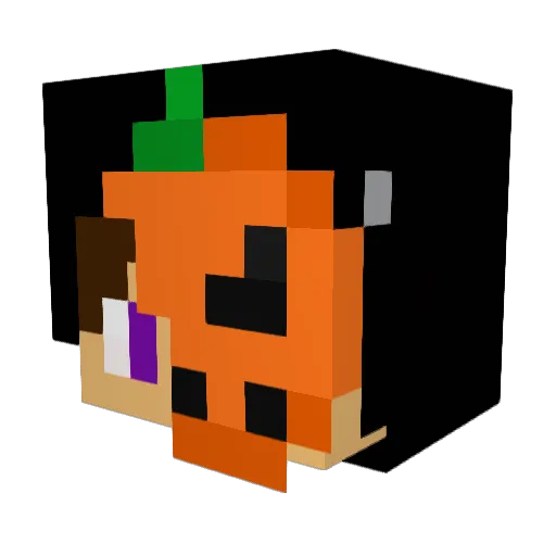 xiaohuamanda Minecraft avatar head, 3D render