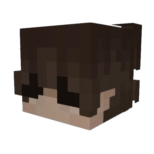 xiaohuang666 Minecraft avatar head, 3D render