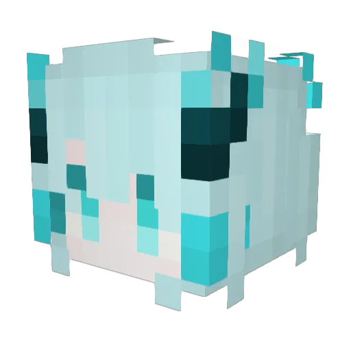 xiaohy Minecraft avatar head, 3D render