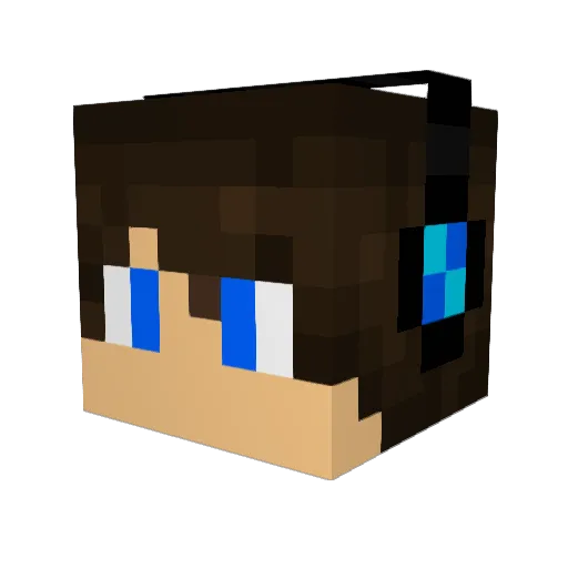 xiaok9527 Minecraft avatar head, 3D render