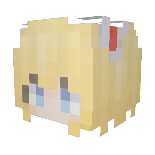 xiaolin1215 Minecraft avatar head, 3D render