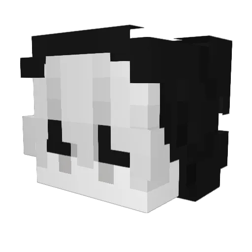 xiaoluo24 Minecraft avatar head, 3D render
