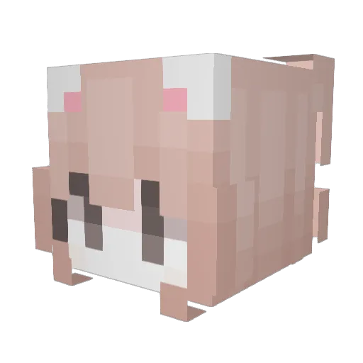 xiaomantou99 Minecraft avatar head, 3D render