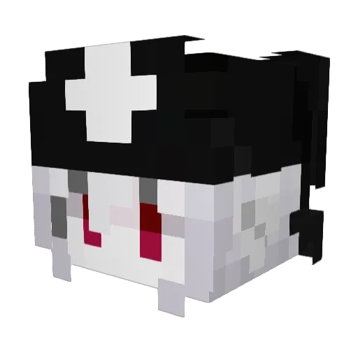 xiaoniaoyouyu Minecraft avatar head, 3D render