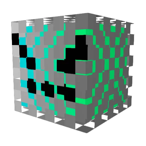 xiaoo319 Minecraft avatar head, 3D render