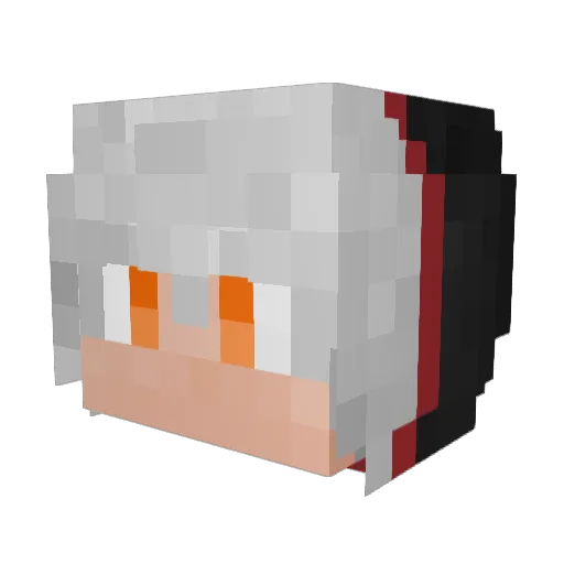 xiaosf Minecraft avatar head, 3D render