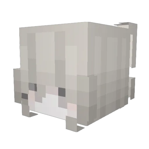 xiaoso Minecraft avatar head, 3D render