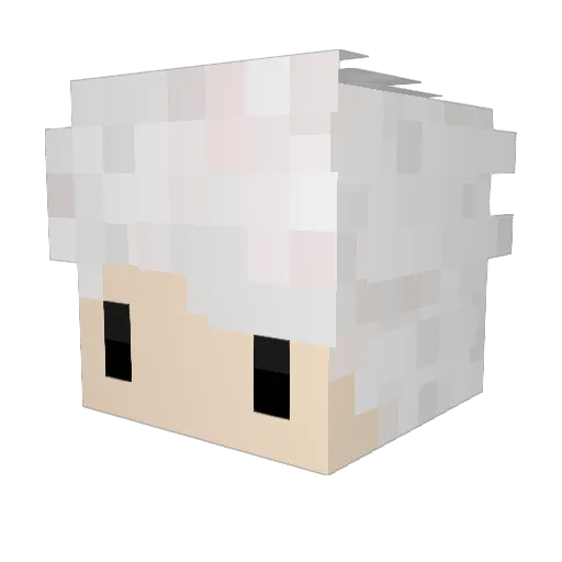 xiaoxiao_44 Minecraft avatar head, 3D render