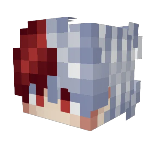 xiaoxin0212 Minecraft avatar head, 3D render