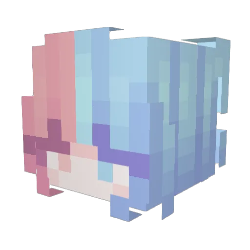 xiaoxinmiao Minecraft avatar head, 3D render