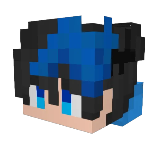 xiaoyang2222 Minecraft avatar head, 3D render