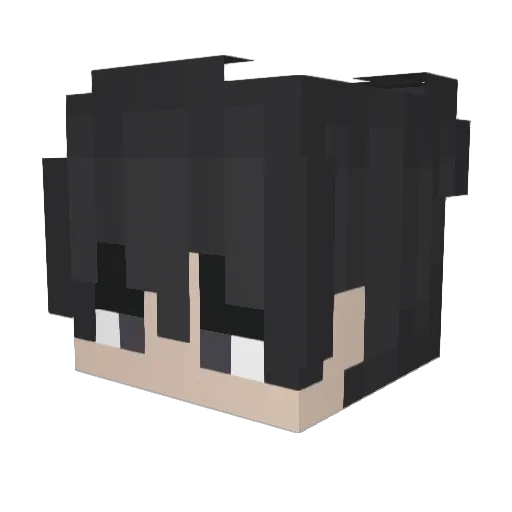 xiaoyaolin Minecraft avatar head, 3D render