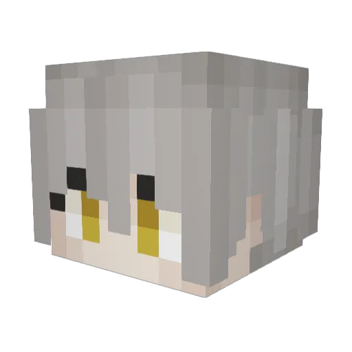 xiaoyu2000 Minecraft avatar head, 3D render