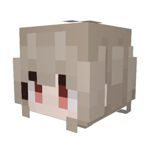 xiaoyu543 Minecraft avatar head, 3D render