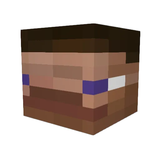 xiaozuan250 Minecraft avatar head, 3D render