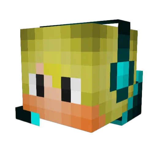 xib0x Minecraft avatar head, 3D render