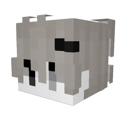 xicg Minecraft avatar head, 3D render