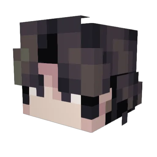 xicilia Minecraft avatar head, 3D render