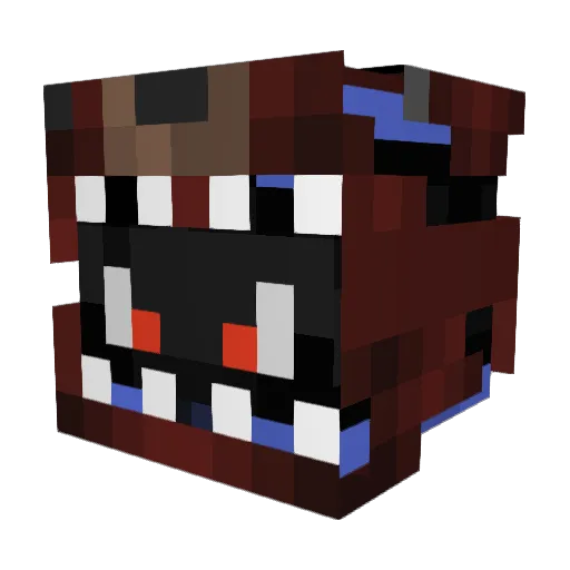 xidaetS Minecraft avatar head, 3D render
