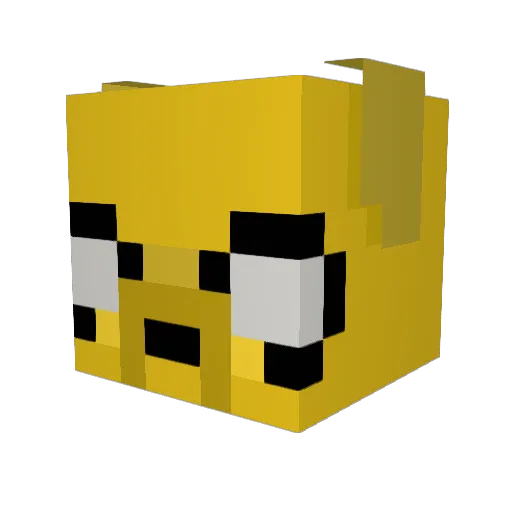 xietyy Minecraft avatar head, 3D render