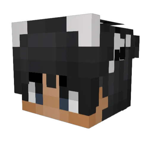xiffr Minecraft avatar head, 3D render