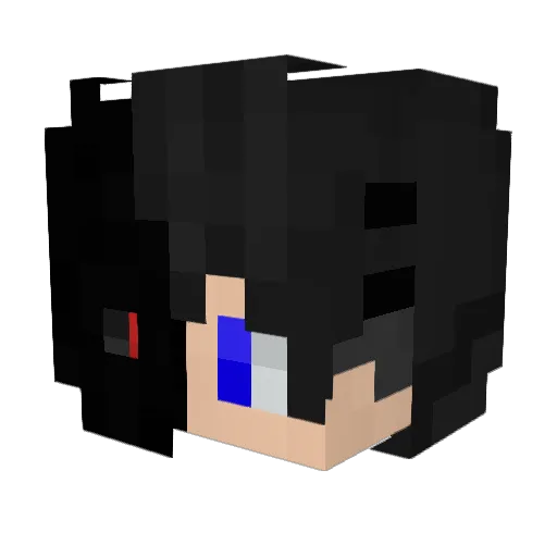xigeya Minecraft avatar head, 3D render