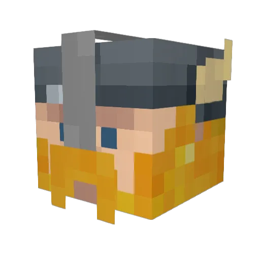 xignacio Minecraft avatar head, 3D render