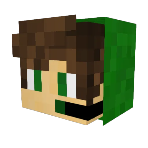xigua0512 Minecraft avatar head, 3D render