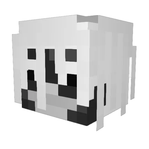 xihusyvl Minecraft avatar head, 3D render